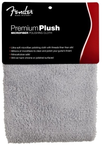 Fender Premium Plush Microfiber Polishing Cloth Gray
