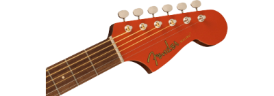 Fender Malibu Player Walnut Fingerboard White Pickguard Fiesta Red