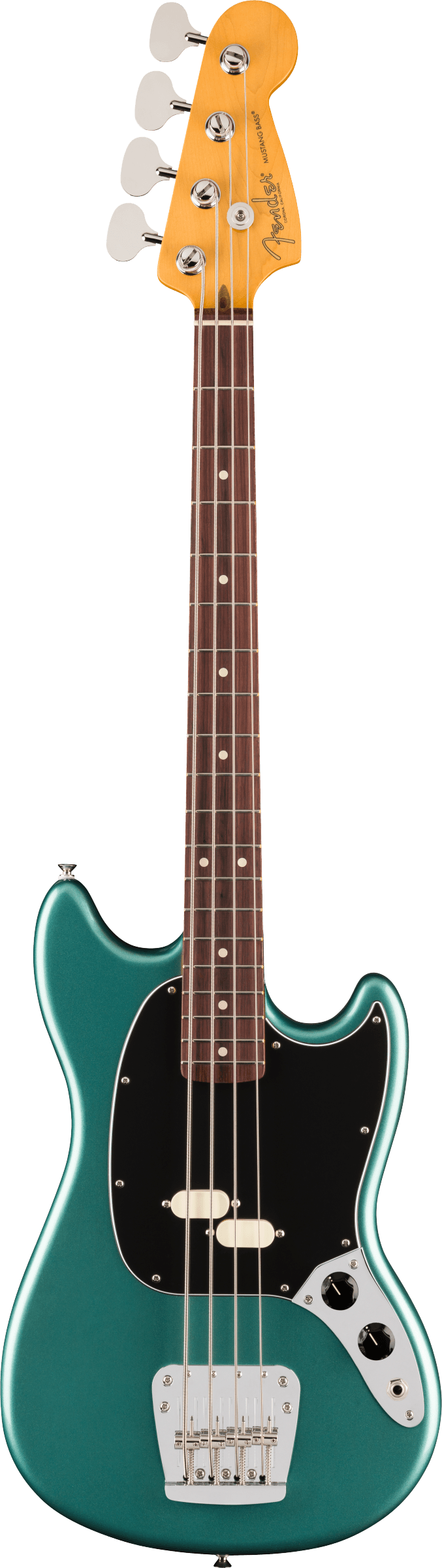 Fender  Basso Mustang American Professional Classic RW Faded Sherwood Green Met