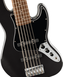 Squier Affinity Series Jazz Bass VI Black Metallic