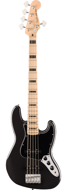 Squier Active Jazz Bass V Serie Affinity Black Metallic