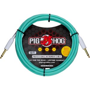 Pig Hog Hex Silent Cable 10Ft 3m Green