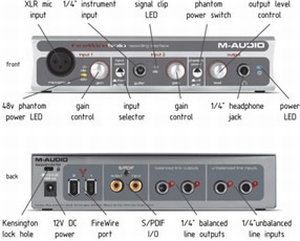 M Audio 410 Firewire Scheda Di Registrazione Audio Firewire
