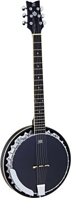 ORTEGA OBJ350/6-SBK BANJO 6 CORDE NERO