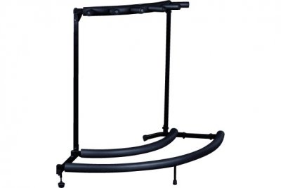 Rockgear RS 20885 B/1 FP Stand Multiplo Flat Pack per 5 chitarre/bassi elettrici, Corner