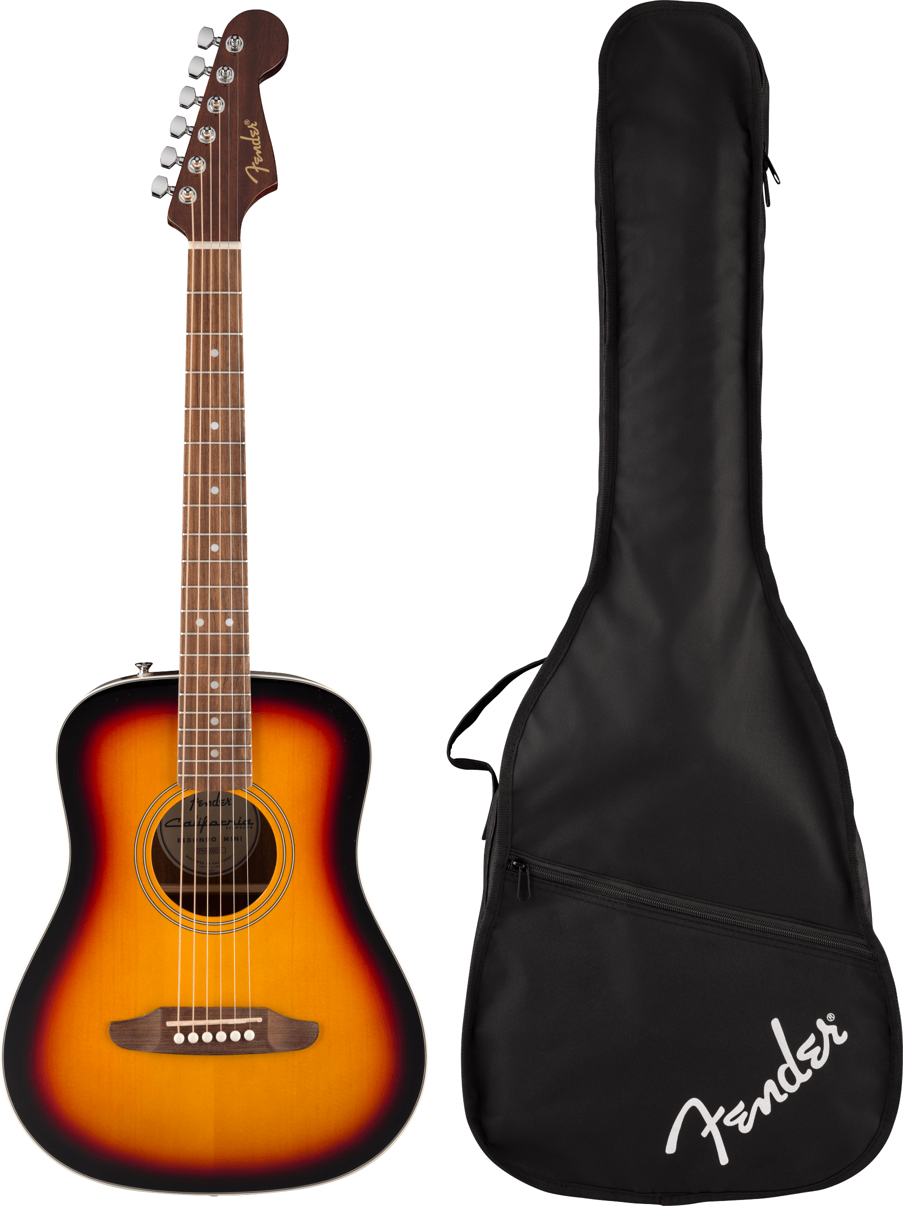 Fender California Standard Redondo Mini 3 Color Sunburst con Custodia Morbida