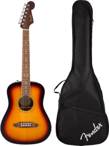 Fender California Standard Redondo Mini 3 Color Sunburst con Custodia Morbida