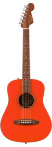Fender California Standard Redondo Mini Fiesta Red con Custodia Morbida