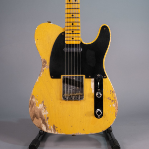 Fender Custom Shop 52 Telecaster Heavy Relic Maple Neck Aged Nocaster Blonde