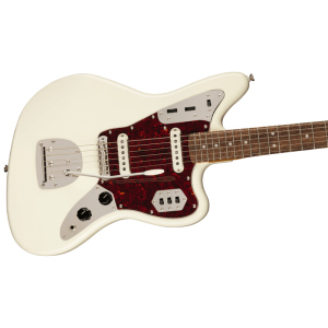 Squier Classic Vibe '60s Jaguar Olympic White Matching Headstock