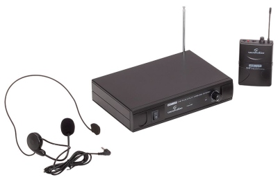Soundsation Radiomicrofono VHF Plug and Play con BodyPack ed Archetto 209.8 MHz