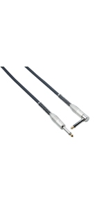 Bespeco  Instrument cables - Ø 6,3 mm jack - Ø 6,3 mm jack 90°  IRO300AP