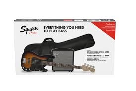 SQUIER AFFINITY SERIES PRECISION BASS PJ PACK BROWN SUNBURST