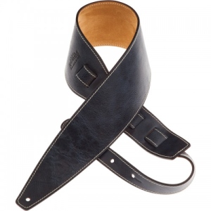 Magrabo Leather Guitar and Bass Strap Holes HS Aged Blue 885 6 cm