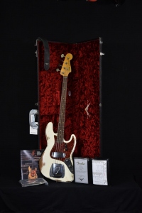 Fender 1961 Jazz Bass Heavy Relic Aged Olympic White