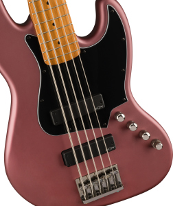 Squier FSR Contemporary Active Jazz Bass V Hh Burgundy Satin