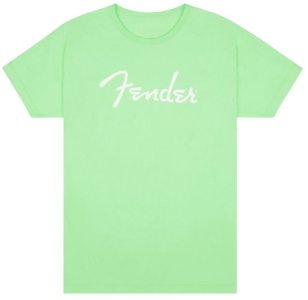 Fender Spaghetti Logo Tshirt Surf Green Medium