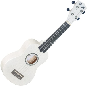 Stagg Us-White Ukulele Soprano Bianco con Borsa in Nylon