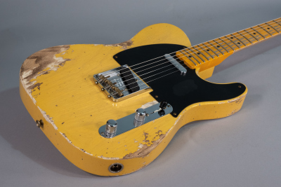 Fender Custom Shop 52 Telecaster Heavy Relic Maple Neck Aged Nocaster Blonde