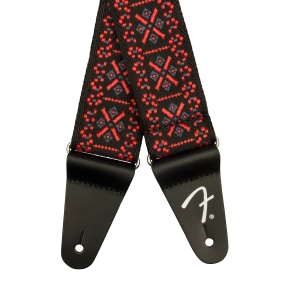 Fender Tracolla  Pasadena Woven Strap 2' Lattice Red