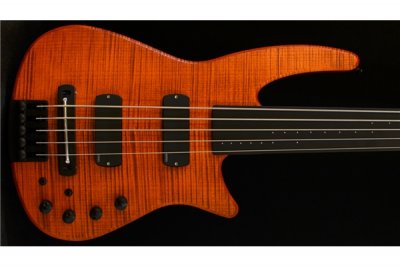 CR4 Radius Basso 4 corde Fretless, Amber Satin