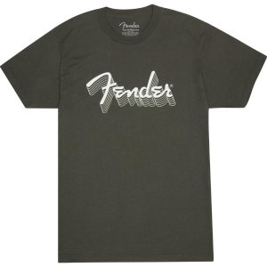 Fender Reflective Ink T-Shirt Charcoal X-Large