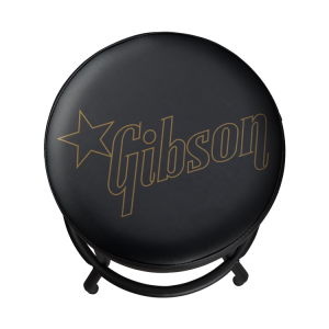 Gibson Premium Playing Stool Star Logo Tall Sgabello Alto Black