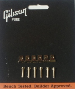 Gibson  Nashville T.O.M. Replacement Gold Bridge Saddles 6Pz.