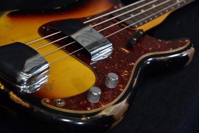 Fender Custom Shop 60 Precision Bass Heavy Relic 3 Color Sunburst