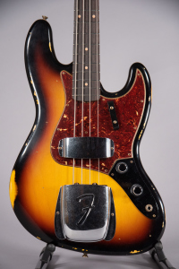 Fender Custom Shop Time Machine 62 Jazz Bass Relic 3 Color Sunburst