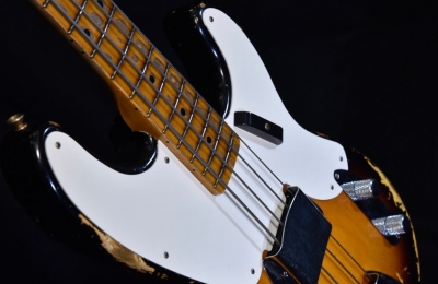 Fender Custom Shop 55 Precision Bass Heavy Relic 2 Color Sunburst