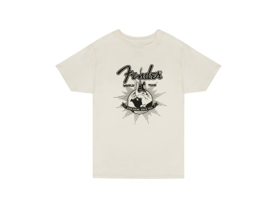 Fender World Tour T-Shirt Vintage White Medium