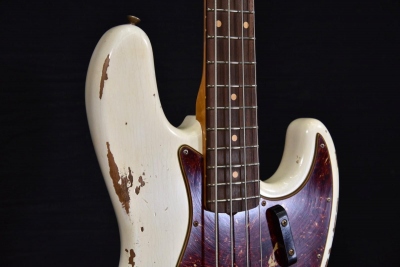 Fender 1961 Jazz Bass Heavy Relic Aged Olympic White