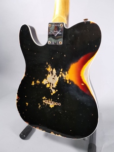 Fender Custom Shop 1960 Telecaster Heavy Relic Aged Black over Chocolate