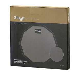 Stagg 8" desktop practice pad, ten-sided shape