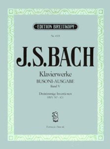 Breitkopf J.S.Bach Klavierwerke Busoni-Ausgabe Band 1