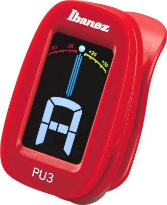Ibanez Pu3-Rd Accordatore Cromatico A Clip Rosso