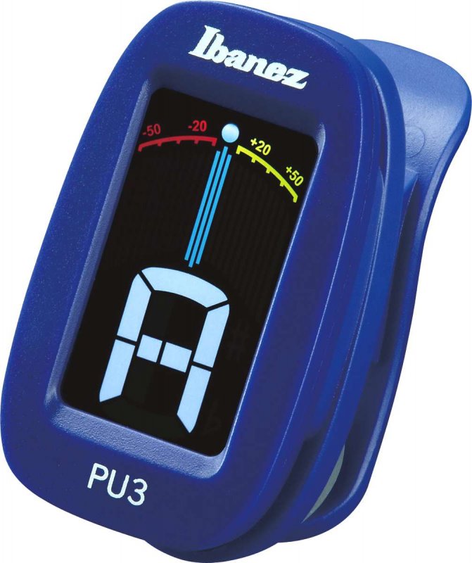 Ibanez Pu3-Bl Accordatore Cromatico A Clip Blu