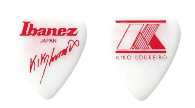 Ibanez 1000klwh - confezione 50 plettri kiko loureiro -extra heavy bianco
