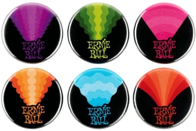 Ernie Ball 4008 Colors of Rock'n'Roll 1 Buttons Set 6 Pz