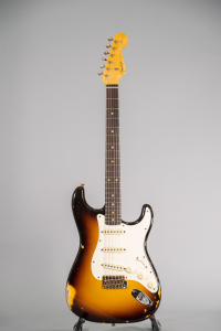 Fender Custom Shop 59 Stratocaster H Relic Faded Aged 3 Color Chocolate Sunburst