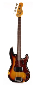 Fender 2021 Limited 60 Custom Shop Precision Heavy Relic 3 Tone Sunburst