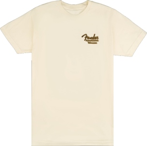 Fender Acoustasonic Tele T-Shirt Cream Large