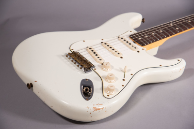 Fender CustomShop 63Stratocaster Jrn Relic MasterBuilt Galuszka AgedOlympicWhite