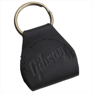 Gibson Leather Pickholder Keychain Black Portachiavi E Portaplettri
