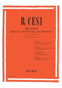 B. Cesi - Metodo per lo studio del pianoforte, Fasc. 2