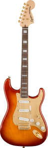 Squier 40Th Anniversary Stratocaster Gold Anodized Pickguard Sienna Sunburst