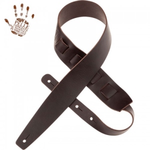 Magrabo Leather Guitar and Bass Strap Holes HC Core Ebony 6 cm