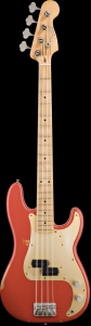 FENDER PRECISION BASS ROAD WORN FIESTA RED