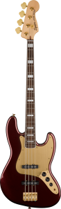 Squier 40Th Anniversary Jazz Bass Gold Edition Ruby Red Metallic